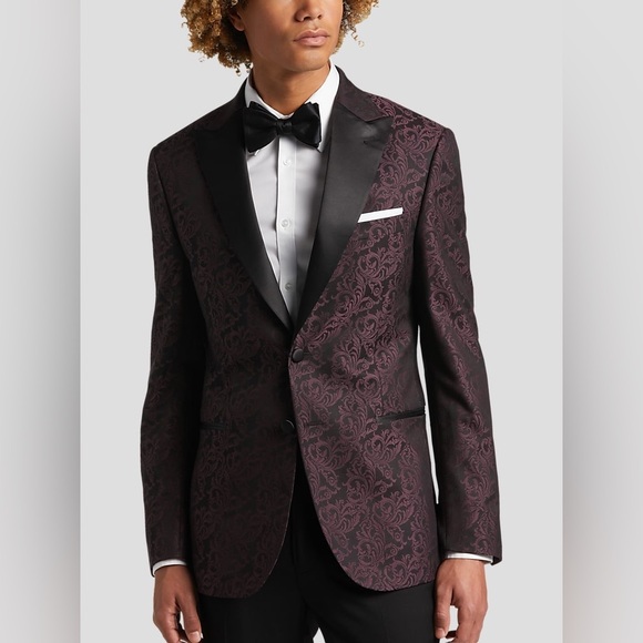 Egara Other - Egara Slim Fit Peak Lapel Dinner Jacket Elegant Blazer 36 Short